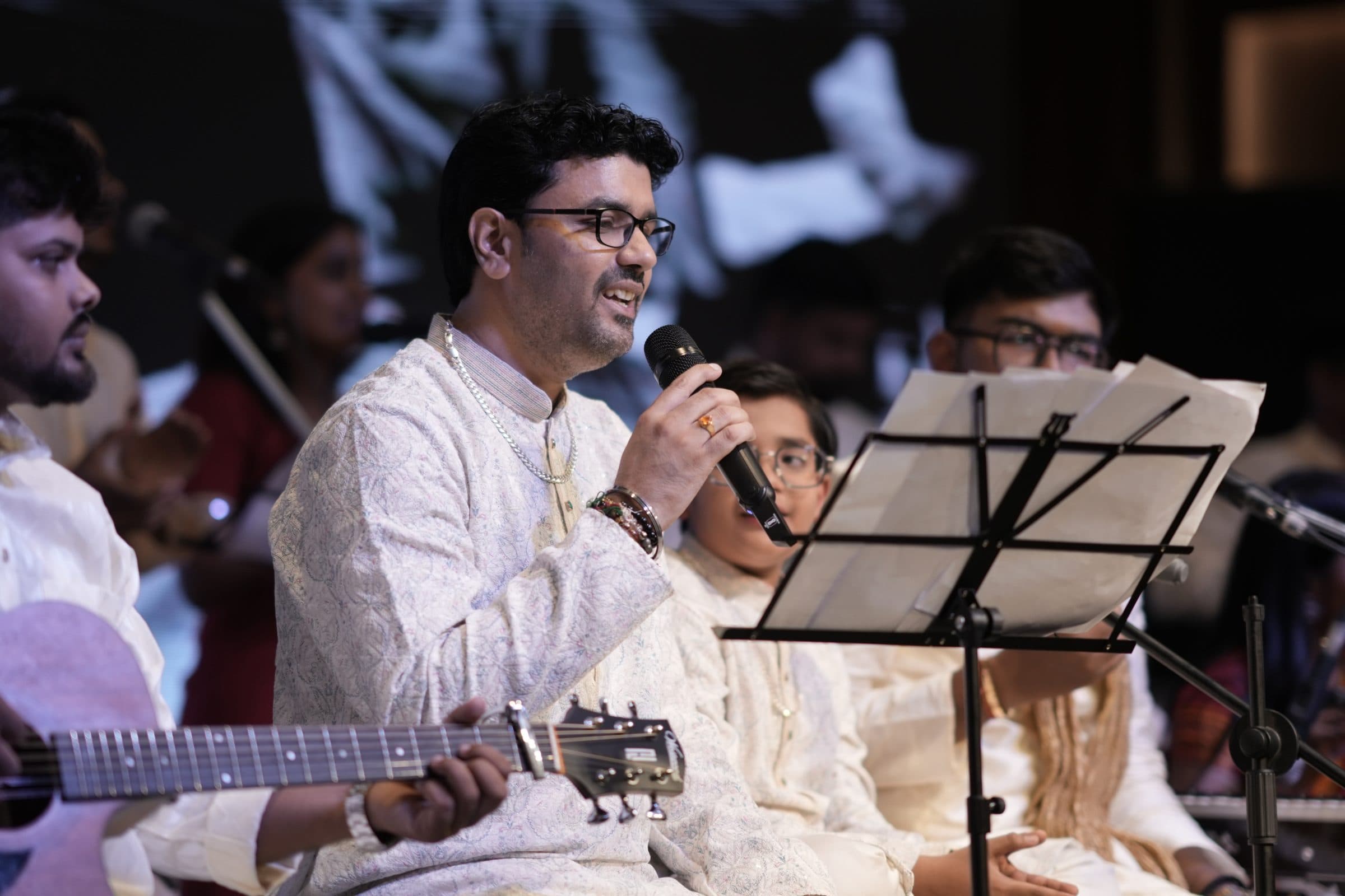 Manuj and Adhyatma performing